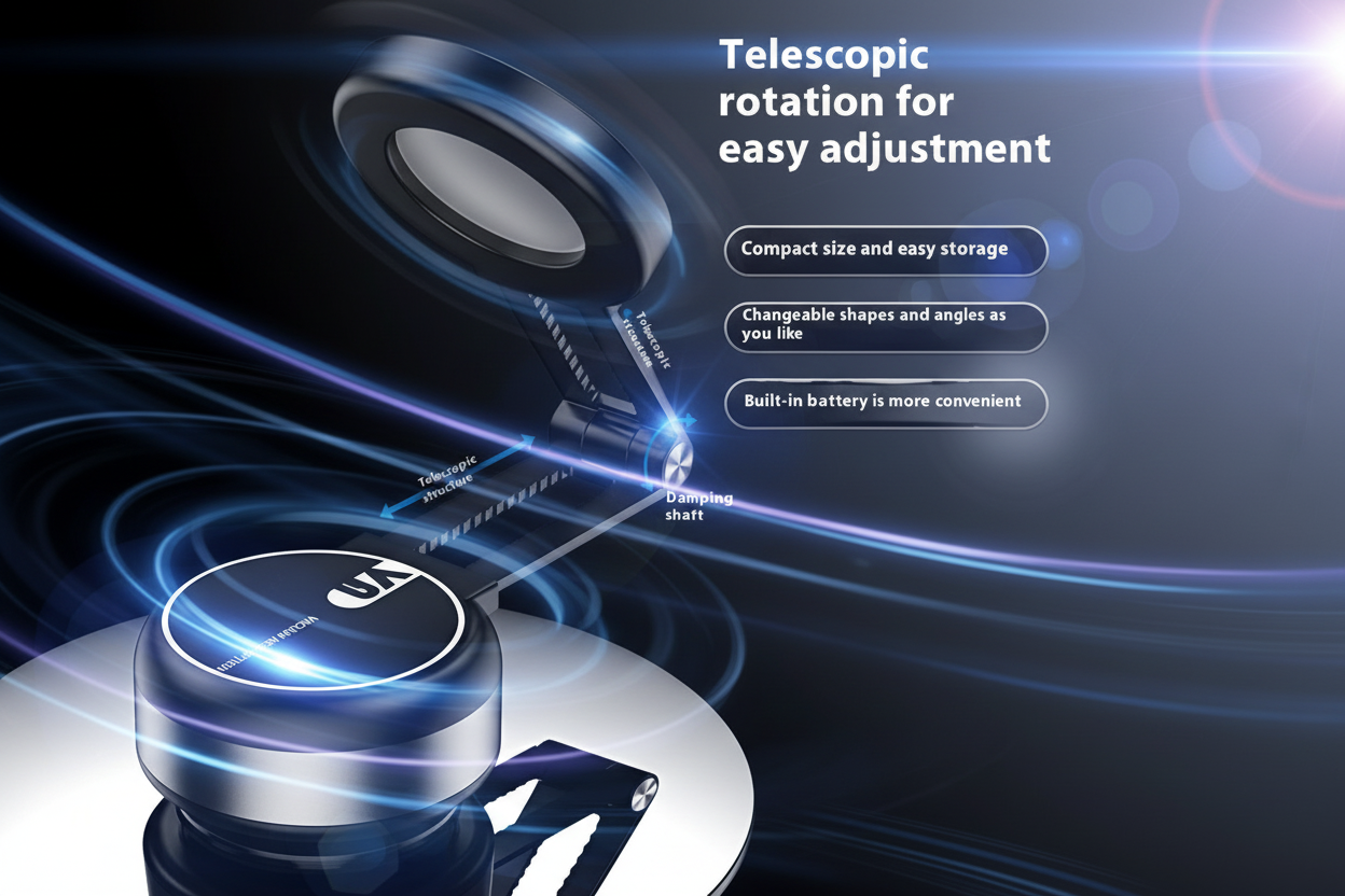 Hands-Free Magnetic Suction Phone Holder for Home & Car