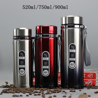 Stainless Steel Gradient Color Large-capacity Vacuum Flask