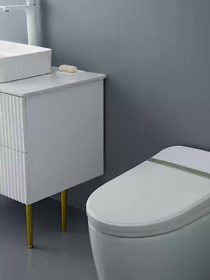 1pc 2/3/4 Layers Slimline Gap Big Capacity Bathroom Storage Rack - Versatile Multi-Drawer Organizer for Toilet & Study - Space-Saving Side Cabinet with Smooth-Opening Drawers