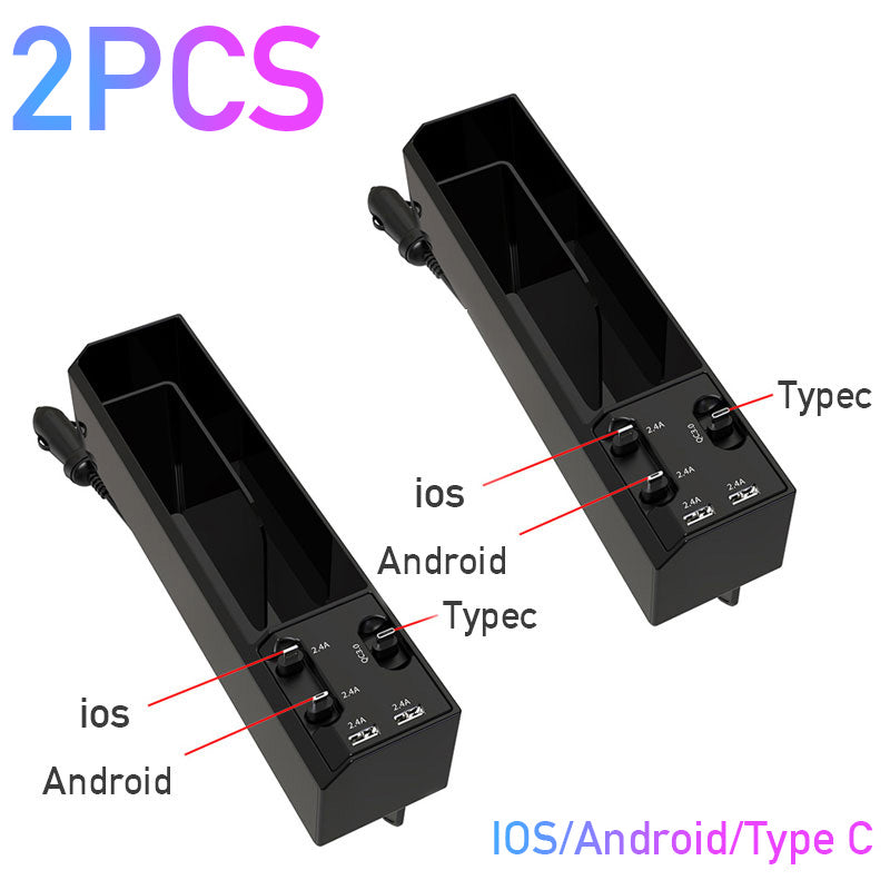 Car Organizer with Charger Cable
