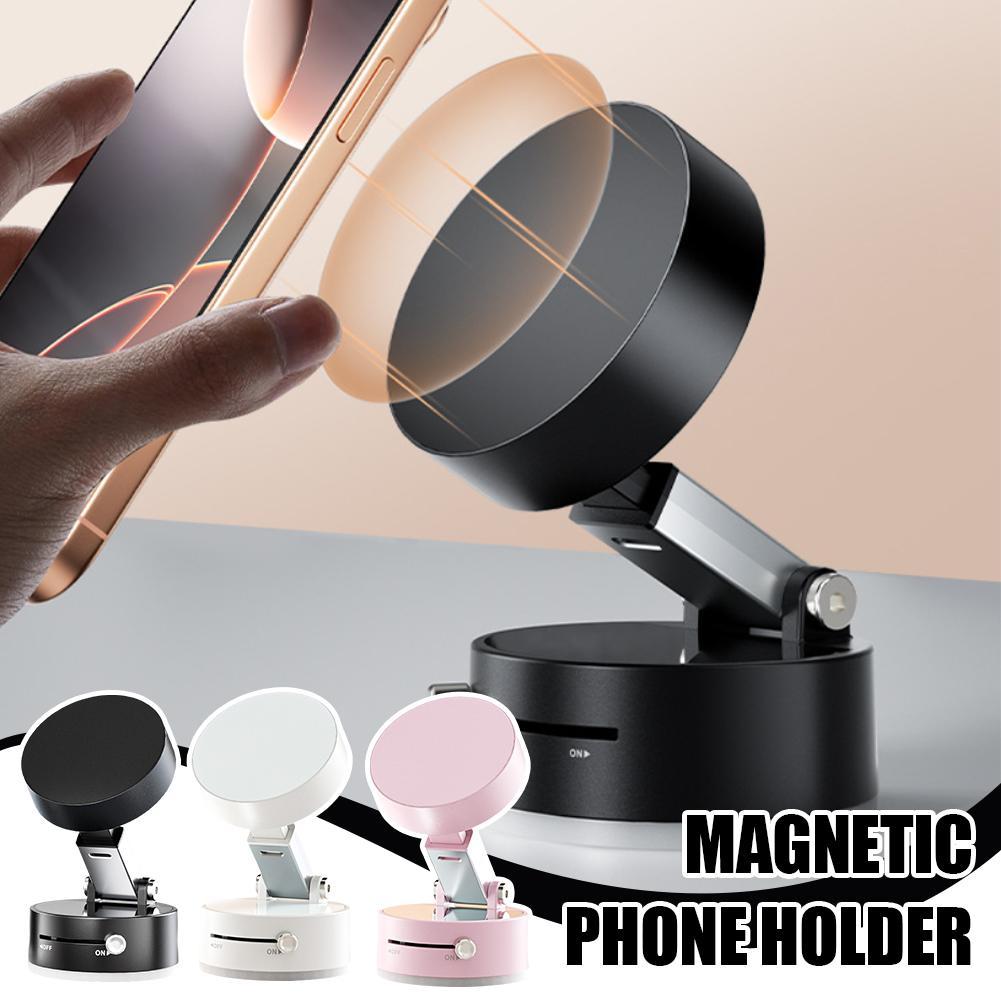 Hands-Free Magnetic Phone Holder for Home & Car Use