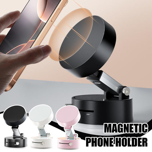 Hands-Free Magnetic Phone Holder for Home & Car Use