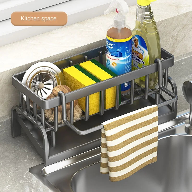 Kitchen Storage Draining Rack for Easy Dish Organization