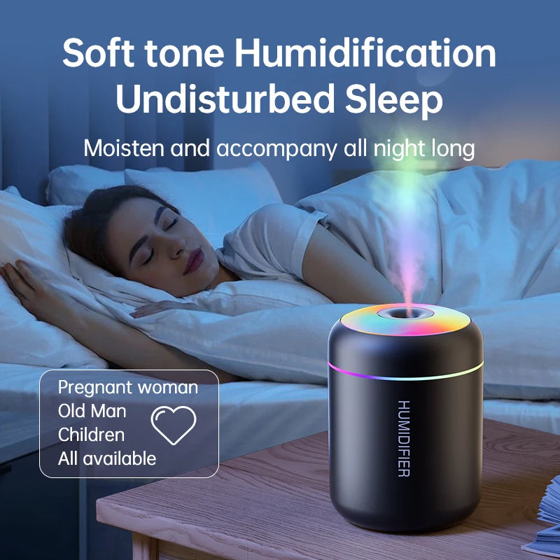 Mini USB Air Humidifier with LED Ambient Light
