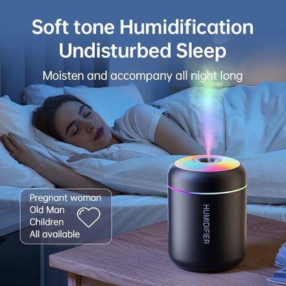 Mini USB Air Humidifier with LED Ambient Light