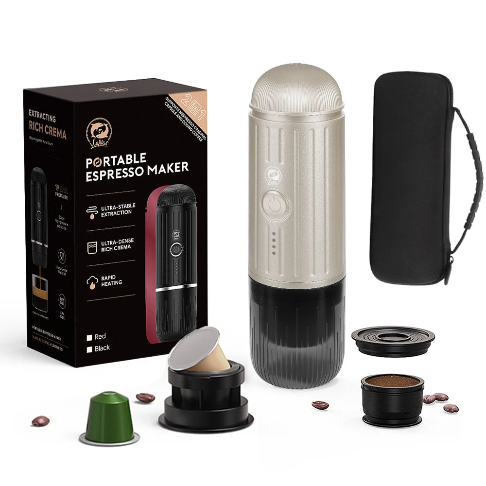 Portable Espresso Maker for Easy Home & Travel Brewing