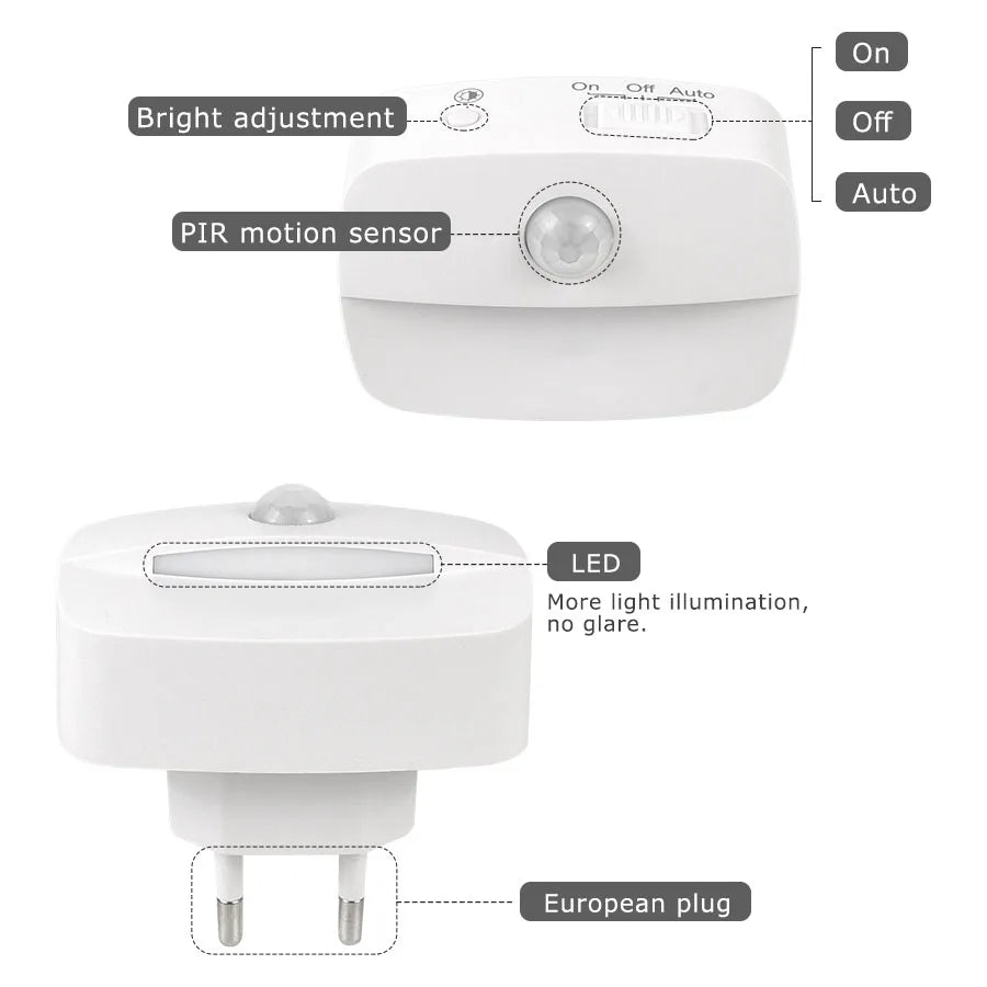 Motion-Activated LED Night Light — Hands-Free Home Lighting