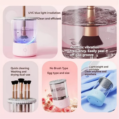 Electric Makeup Brush Cleaner Machine Quick Cleaning Makeup Brush for Travel Home UsePortable Cleaning Machine BA52Q