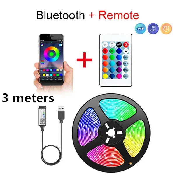 Bluetooth LED Light Strips for Ambient Home Lighting