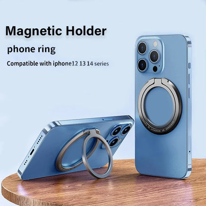 Magnetic Ring Phone Holder for Secure One-Hand Use
