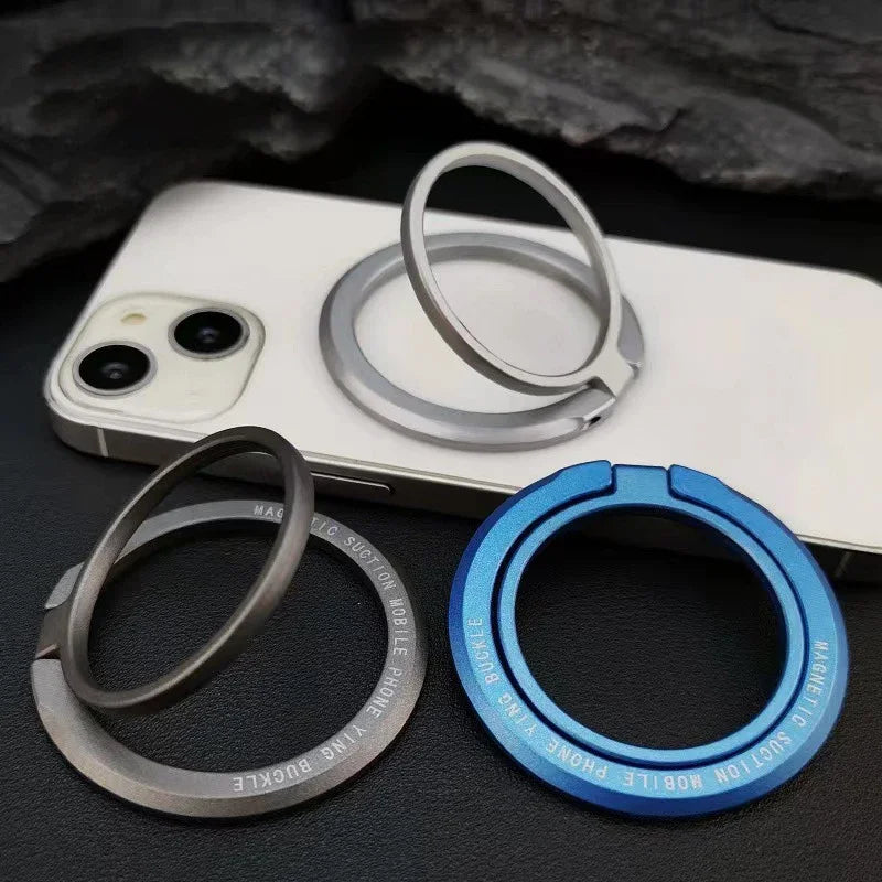 Magnetic Ring Phone Holder for Secure One-Hand Use