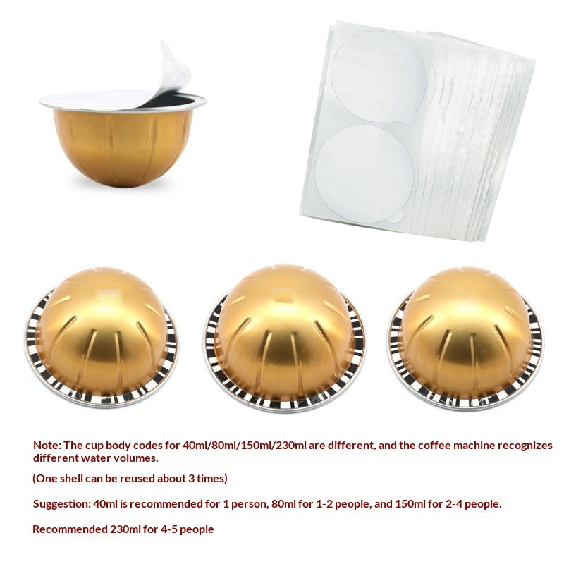Compatible With Nespresso Vertuo Coffee Capsule Machines DIY And Reusable