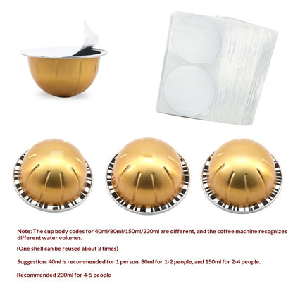 Compatible With Nespresso Vertuo Coffee Capsule Machines DIY And Reusable